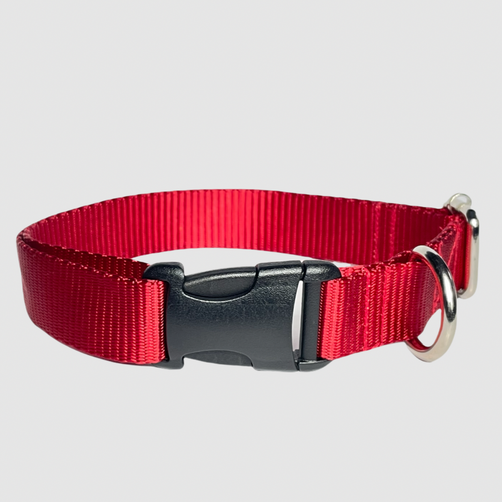 BNB - Nylon Collar for Dog- RED - Bark N Bones
