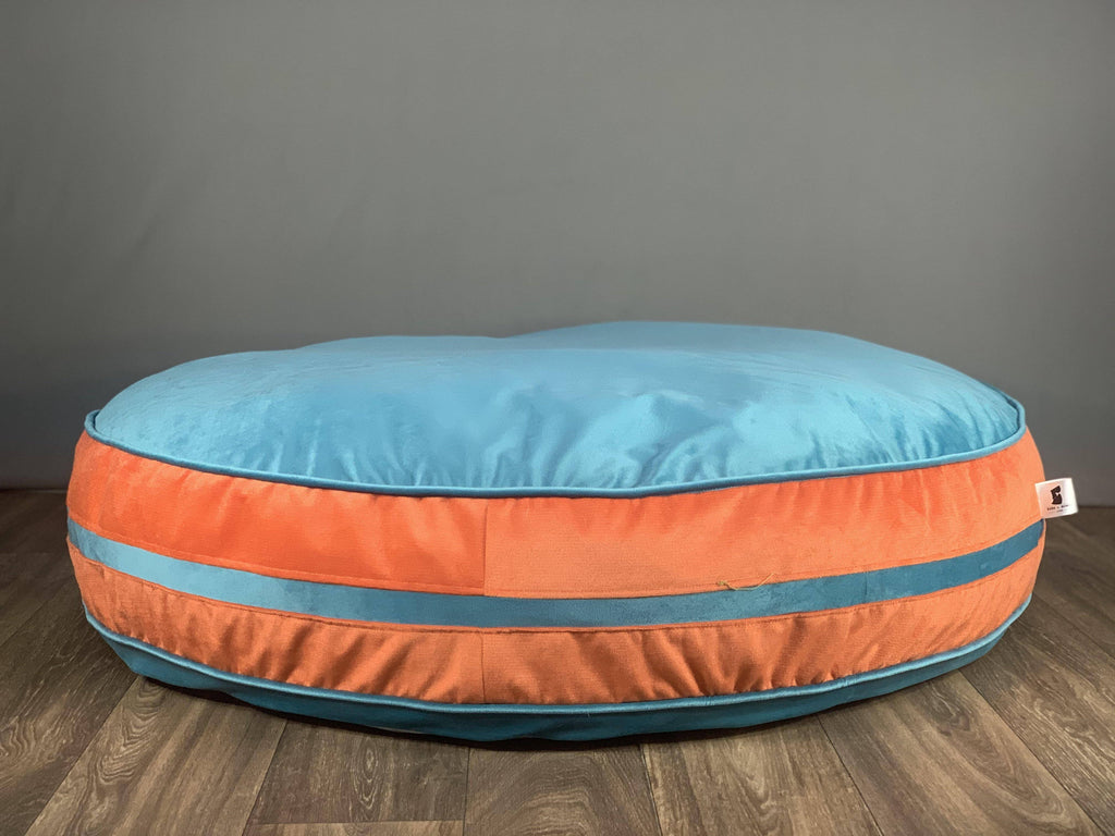 BNB Orange Round Bed - For Medium and Maxi Breeds - Bark N' Bones By Bella